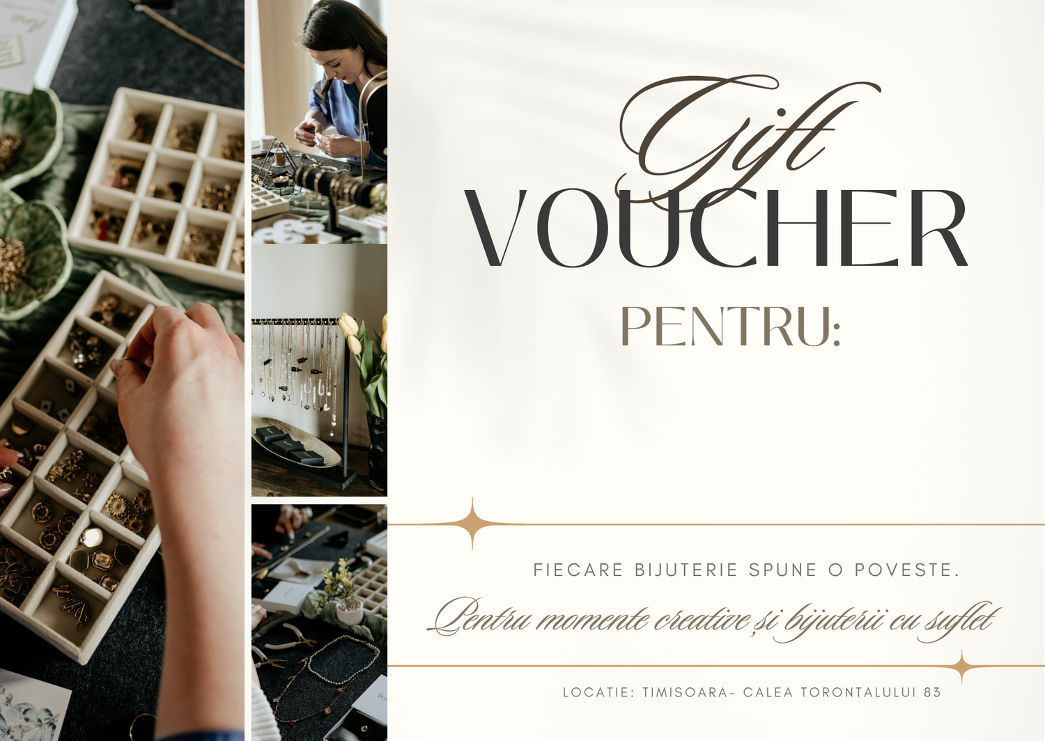Voucher cadou – Atelier de creat bijuterii